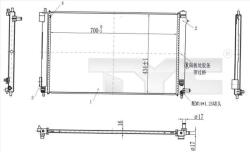 TYC Radiator, racire motor TYC 770-0003