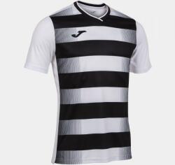Joma EUROPA V SHORT SLEEVE T-SHIRT dressz / póló fehér fekete 2XS