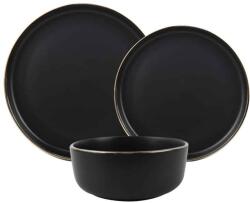 Heinner Serviciu masa ceramica 18 piese Heinner Imperial, Art of Dining, 6 farfurii intinse 27 cm + 6 farfurii desert 19 cm + 6 boluri 16 cm, Alb cu detalii aurii (HR-WDF-18N) Serviciu de masa