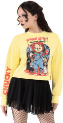 KILLSTAR дамски суичър (топ) KILLSTAR x CHUCKY - My Friends Call Me. . . Chucky - Жълт - KSRA011070