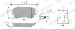 FERODO set placute frana, frana disc FERODO PREMIER FDB1797 (FDB1797)