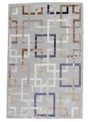 Bakhtar Modern szőnyeg szürke barna kék AMIR 200x300 gépi modern szőnyeg nappaliba (3064B200300Amir)