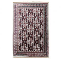 Bakhtar Gépi perzsa szőnyeg bézs Afghan 200x300 klasszikus nappali szőnyeg (AFG09200300)