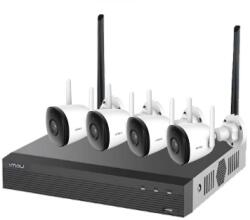 Dahua IP wifi csőkamera szett - NVR1104/F22 kit (4x 2MP-2, 8mm, H265, mikr. , IR30m; 1x NVR 4csat, 1TB HDD) (KIT/NVR1104HS-W-S2/4-F22) - ipkamerashop