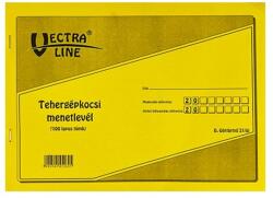 VECTRALINE Nyomtatvány tehergépkocsi menetlevél VECTRALINE A/4 fekvõ 100 lapos (1 csomag tartalma 10 darab) (DGJ-21)