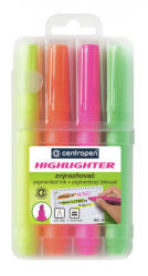 Centropen Evidențiator Centropen 8552/4 4 culori vârf pană 1-4, 6 mm (2010201166)