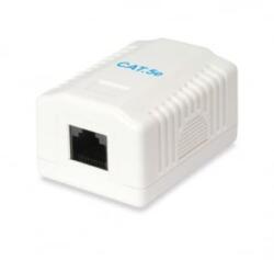 Equip fali aljzat 1 port, Cat5e, UTP, fehér (235113) (235113)