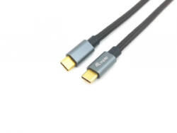 Equip 128353 USB-C - USB-C kábel 0.5m fekete-szürke (128353)
