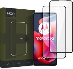 HOFI Folie de protectie Ecran HOFI Glass PRO+ pentru Motorola Moto G24 Power / G04 / G24, Sticla Securizata, Full Glue, Set 2 bucati, 2.5D, Neagra