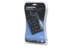 Manhattan Ultra Slim numerikus billentyűzet fekete USB (176354)