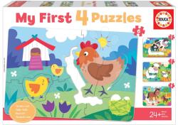 Educa Puzzle pentru cei mici My Farm Mother&Babies Progressive Educa mama și bebelușul 5-6-7-8 piese de la 24 luni (EDU18899) Puzzle