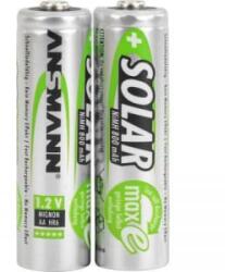 ANSMANN Ceruza akku AA, NiMH, 1, 2V 800 mAh, 2 db, Ansmann Solar maxE LR06, AA, LR6, AAB4E, AM3, 815, E91, LR6N - aqua