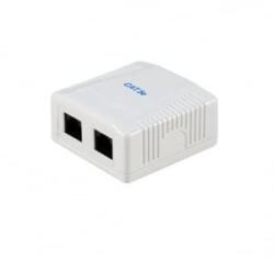 Equip fali aljzat 2 port, Cat5e, UTP, fehér (235114) (235114)