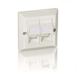 Equip Keystone fali aljzat 2 port, Cat6, UTP, fehér (760301) (760301)