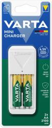 VARTA Mini Charger Töltő + 2 AA 2100 mAh (57656101451)