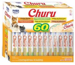 INABA Churu Varieties Chicken Recipe 60x14g krémes csirkés csemege macskáknak