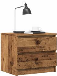 vidaXL antik fa színű szerelt fa éjjeliszekrény 50 x 40 x 43, 5 cm (856518) - vidaxl