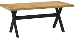 vidaXL Étkezőasztal NOAIN X alakú lábak 180x90x75 cm tömör fa fenyőfa (4100046)