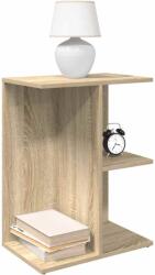 vidaXL 2 db sonoma tölgy színű szerelt fa éjjeliszekrény 46, 5x29x61 cm (858655)