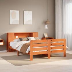 vidaXL viaszbarna tömör fenyőfa ágy matrac nélkül 140 x 190 cm (3309901)