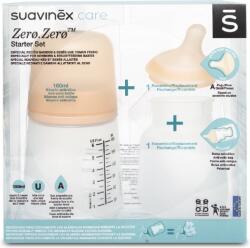 Suavinex Set biberon anticolici 180ml, tetina si saculet din silicon, Suavinex