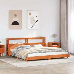 vidaXL viaszbarna tömör fenyőfa ágy matrac nélkül 180 x 200 cm (3306413)