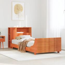 vidaXL viaszbarna tömör fenyőfa ágy matrac nélkül 90 x 200 cm (3323670)