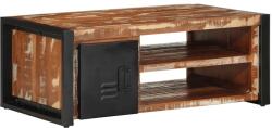 vidaXL dohányzóasztal többszínű 90x50x36cm tömörfa újrahasznosított fa (4013554) - vidaxl