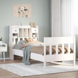 vidaXL fehér tömör fenyőfa ágy matrac nélkül 100 x 200 cm (3323267)
