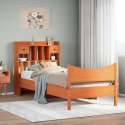 vidaXL viaszbarna tömör fenyőfa ágy matrac nélkül 90 x 190 cm (3323400)