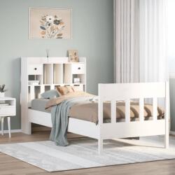 vidaXL fehér tömör fenyőfa ágy matrac nélkül 75 x 190 cm (3323285)