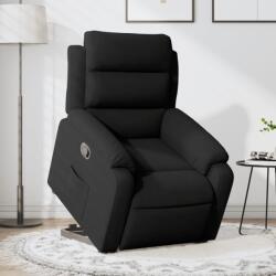 vidaXL fekete bársony felállást segítő dönthető fotel (3205098) - vidaxl