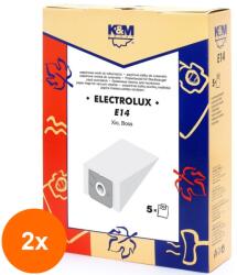 K&M Set 2 x Sac Aspirator Electrolux Xio, Hartie, 5x Saci, K&M (TIV-2xDUSTBAG-E14-PAP-K&M)