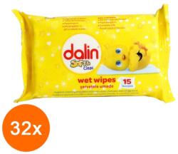 Dalin Set 32 x 15 Servetele Umede Dalin Soft Clean, pentru Copii (AAMDLSE028)