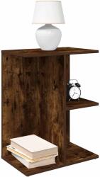 vidaXL 2 db füstös tölgy színű szerelt fa éjjeliszekrény 46, 5x29x61 cm (858659)