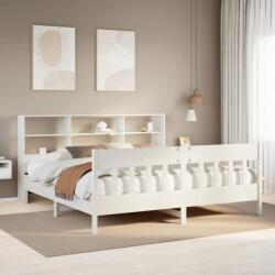 vidaXL fehér tömör fenyőfa ágy matrac nélkül 180 x 200 cm (3323213) - vidaxl