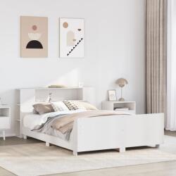 vidaXL fehér tömör fenyőfa ágy matrac nélkül 140 x 200 cm (3323651)