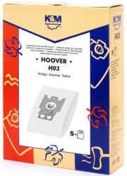K&M Sac Aspirator Hoover H30, Hartie, 5 x Saci, K&M (DUSTBAG-H03-PAP-K&M)