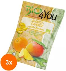 Bio4You Set 3 x Dropsuri Bio cu Mango si Portocale 75 g, Bio 4 you