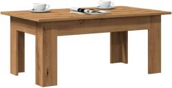vidaXL dohányzóasztal kézműves tölgy 100x60x42 cm gépelt fa (855959) - vidaxl