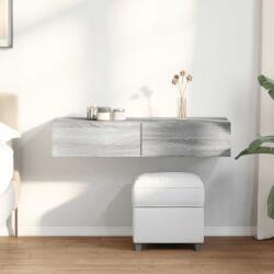 vidaXL Falipolc fiókokkal szürke sonoma 100x36x19 cm műszaki fa (859991) - vidaxl