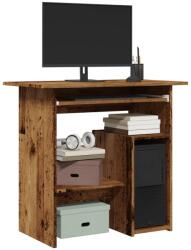 vidaXL antik fa színű szerelt fa íróasztal 80 x 45 x 74 cm (855994) - vidaxl