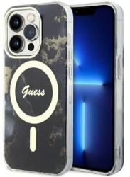 GUESS Husa Guess GUHMP14XHTMRSK iPhone 14 Pro Max 6.7" black/black hardcase Golden Marble MagSafe - pcone