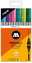 MOLOTOW Set de markere Molotow ONE4ALLâ„¢ ACRYLIC TWIN Basic-Set 2, 6 buc (MLW681)