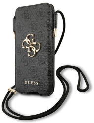 Guess Torebka na telefon GUHCP12L4GPSGR 6, 7" szary/grey 4G Metal Logo