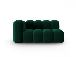 Micadoni Modul Lupine cu 2 locuri, colt pe partea stanga si tapiterie din catifea, verde inchis (MIC_2SL_44_F1_LUPINE3) Canapea