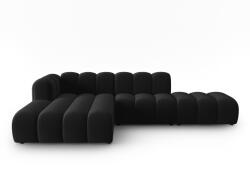 Micadoni Coltar Lupine cu 5 locuri, colt pe partea stanga si tapiterie din catifea, negru (MIC_0LCO_44_F1_LUPINE6)