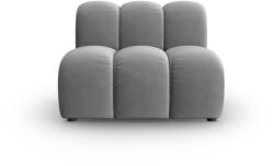 Micadoni Modul pentru canapea Lupine cu tapiterie din catifea, gri (MIC_1S_44_F1_LUPINE5) Canapea