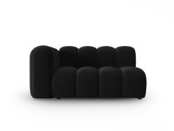 Micadoni Modul Lupine cu 2 locuri, colt pe partea stanga si tapiterie din catifea, negru (MIC_2SL_44_F1_LUPINE6) Canapea