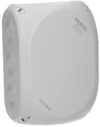 HENSEL Kötődoboz falonkívüli 205mmx 255mmx 112mm szürke műanyag IP66 12 DK 2500 GZ Hensel (DK2500GZ)